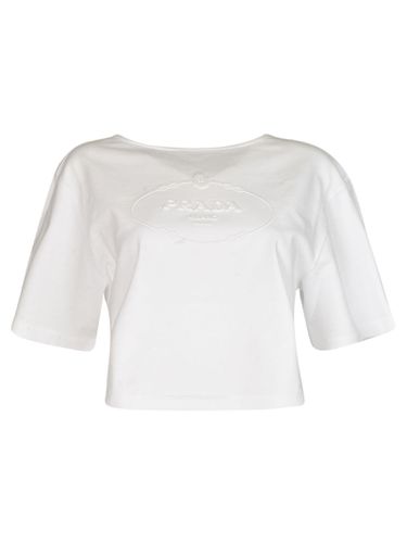 Prada Logo Cropped T-shirt - Prada - Modalova