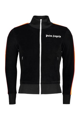 Chenille Full-zip Sweatshirt - Palm Angels - Modalova