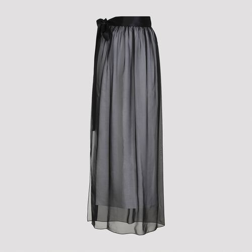 Dolce & Gabbana Silk Long Skirt - Dolce & Gabbana - Modalova