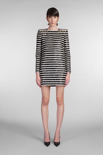 Balmain Dress In Black Polyester - Balmain - Modalova