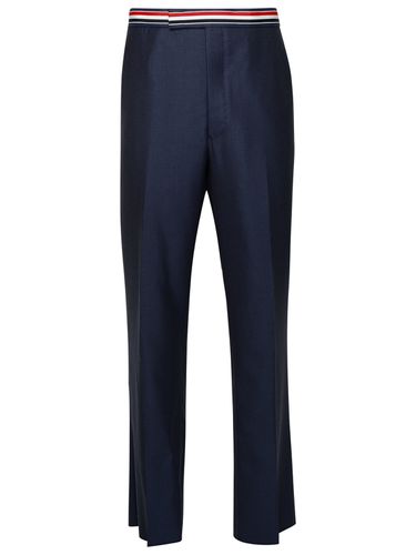 Thom Browne Rwb Blue Wool Pants - Thom Browne - Modalova