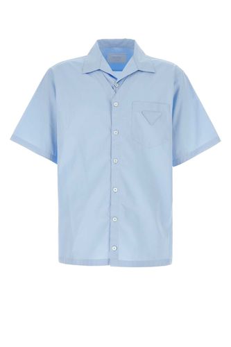 Prada Light Blue Poplin Shirt - Prada - Modalova