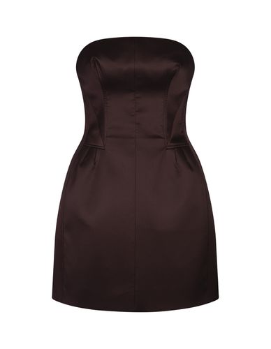 Satin Short Bustier Dress - Ermanno Scervino - Modalova