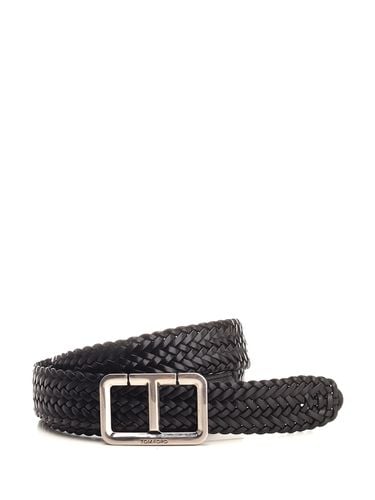 Tom Ford t Belt In Woven Leather - Tom Ford - Modalova