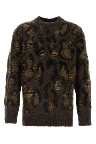 Embroidered Wool Blend Sweater - Junya Watanabe - Modalova