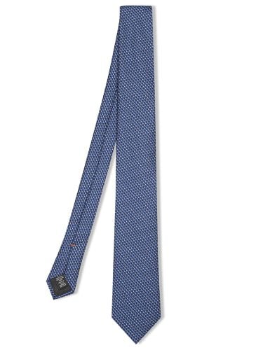 Zegna Micro Geometric Blue Tie - Zegna - Modalova