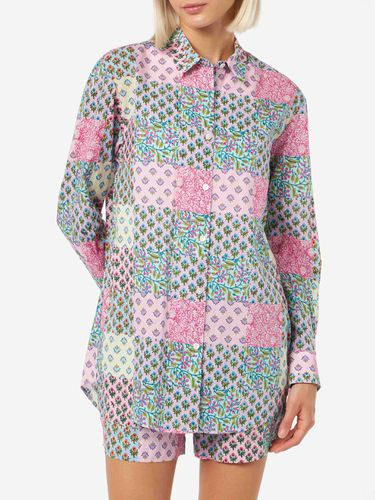 Woman Cotton Shirt Brigitte With Flower Print - MC2 Saint Barth - Modalova