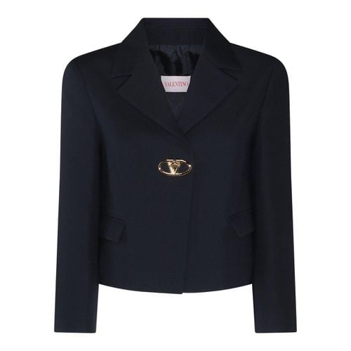 Logo Plaque Long-sleeved Jacket - Valentino Garavani - Modalova