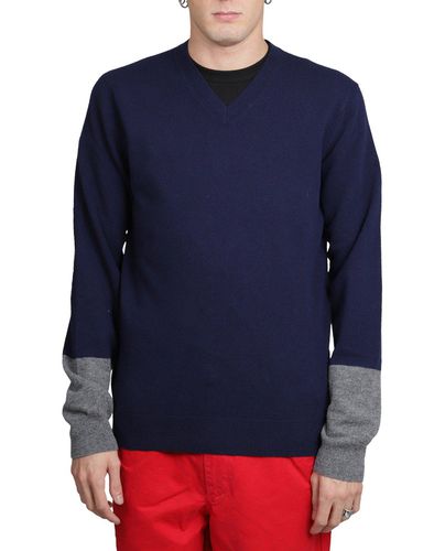 Color-block Crewneck Sweater - Comme des Garçons - Modalova