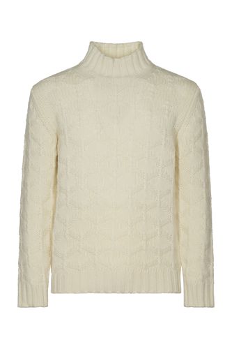 High-neck Patterned Woven Sweater - Kangra - Modalova