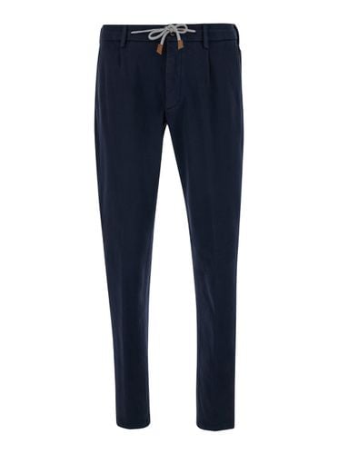 Jogger Pants With Drawstring In Stretch Cotton Man - Eleventy - Modalova