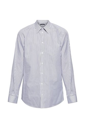 Striped Curved Hem Shirt - Dolce & Gabbana - Modalova