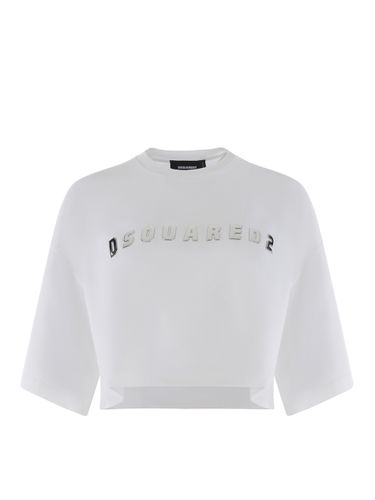 Cropped Oversize Fit T-shirt - Dsquared2 - Modalova