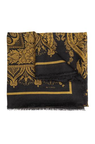 Etro Pattern Printed Fringed Scarf - Etro - Modalova