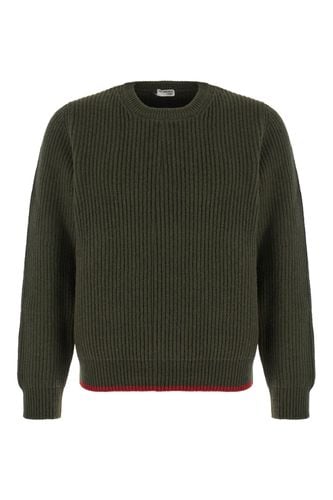 Fay Military Green Wool Sweater - Fay - Modalova