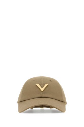 Sage Green Stretch Cotton Baseball Cap - Valentino Garavani - Modalova