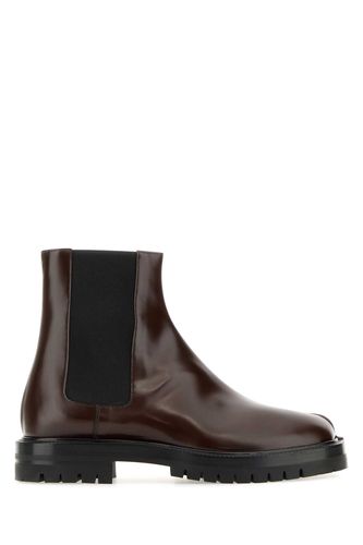 Burgundy Leather Tabi County Chelsea Ankle Boots - Maison Margiela - Modalova