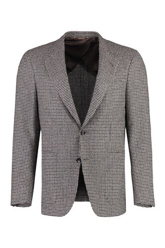 Canali Houndstooth Wool Blazer - Canali - Modalova