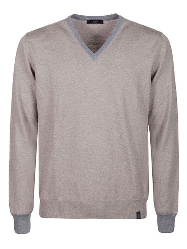 Fay V-neck Sweater - Fay - Modalova