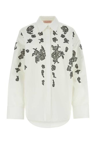 White Poplin Shirt - Valentino Garavani - Modalova