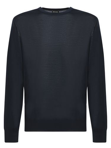 Zegna High Performance Blue Sweater - Zegna - Modalova