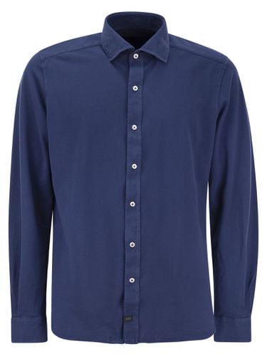 Fay Cotton French Collar Shirt - Fay - Modalova