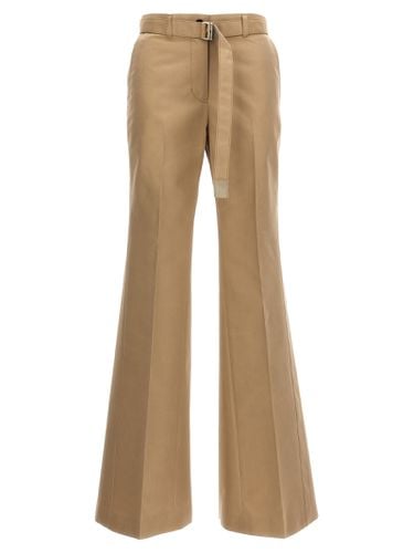 Sacai Gabardine Flared Trousers - Sacai - Modalova