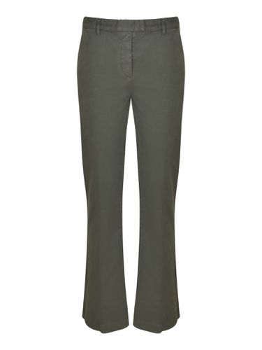 Slim Fit Flare Cuffs Trousers - Aspesi - Modalova