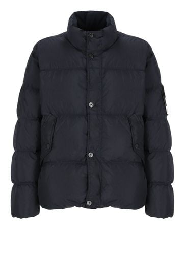 Stone Island Down Jacket With Logo - Stone Island - Modalova