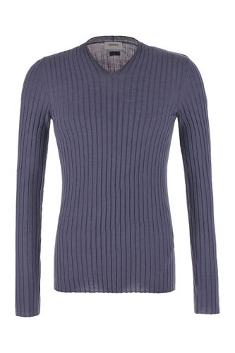 Air Force Blue Wool Sweater - Ferragamo - Modalova