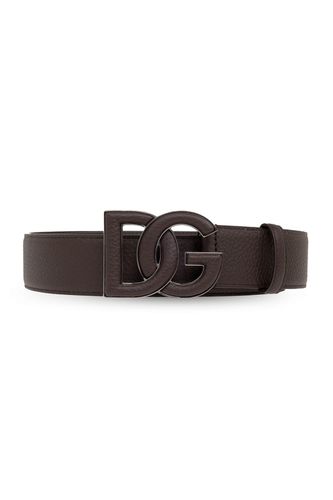 Logo Plaque Buckle Belt - Dolce & Gabbana - Modalova