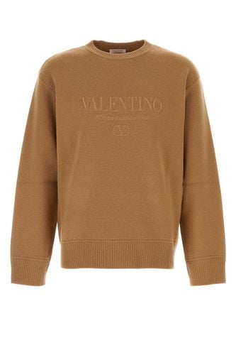 Biscuit Wool Sweater - Valentino Garavani - Modalova