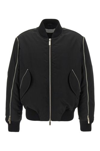 Arrow Embroidered Zip Bomber Jacket In Black - Off-White - Modalova