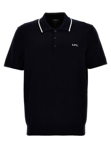 A. P.C. Logo Embroidered Short-sleeved Polo Shirt - A.P.C. - Modalova