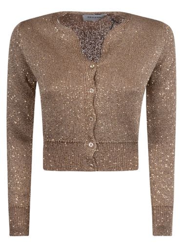 Glittery Cropped Cardigan - Ermanno Firenze - Modalova