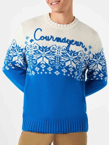 Man Crewneck Sweater With Courmayeur Embroidery - MC2 Saint Barth - Modalova