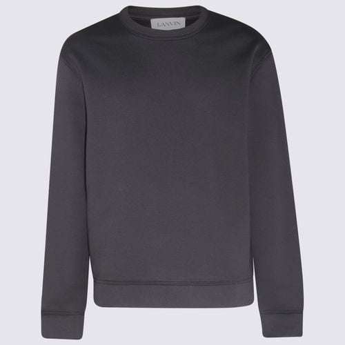 Lanvin Black Cotton Sweatshirt - Lanvin - Modalova