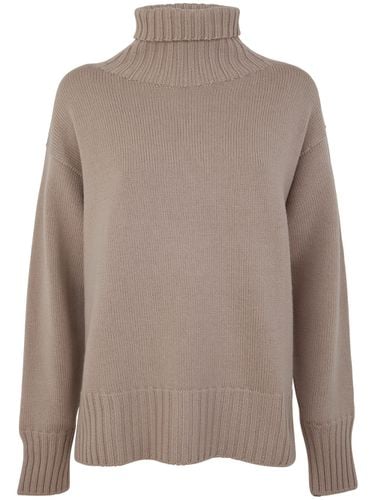 Long Sleeves Turtle Neck Oversized Sweater - Drumohr - Modalova