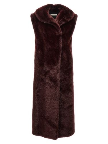 Extra Long Faux Fur Vest - Philosophy di Lorenzo Serafini - Modalova