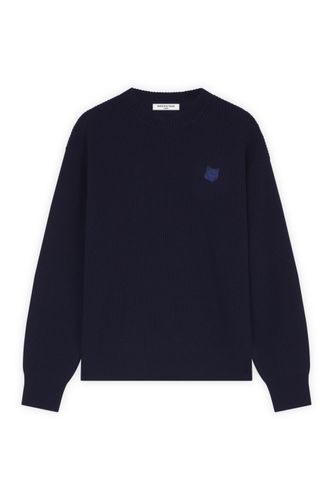 Bold Fox Head Patch Comfort Ribbed Jumper - Maison Kitsuné - Modalova