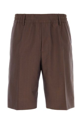 Burberry Brown Wool Bermuda Shorts - Burberry - Modalova