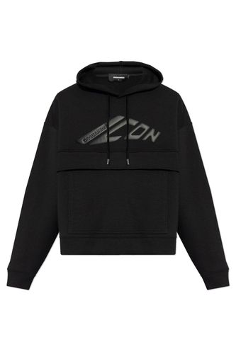 Logo Detailed Drawstring Hoodie - Dsquared2 - Modalova