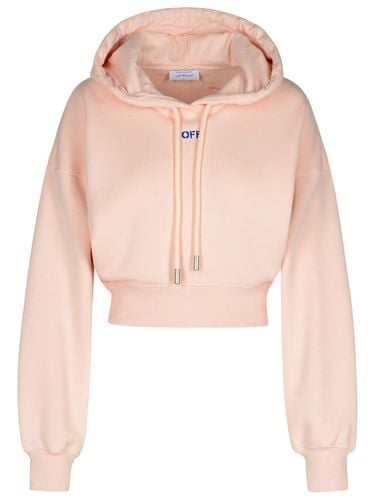 Cotton Cropped Sweatshirt - Off-White - Modalova