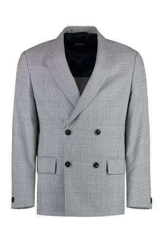 Hugo Boss Houndstooth Wool Jacket - Hugo Boss - Modalova