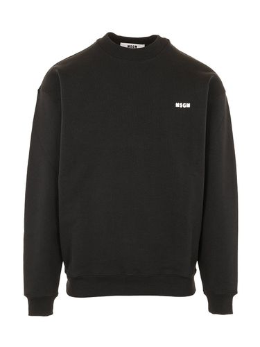 MSGM Logo Printed Jersey Sweatshirt - MSGM - Modalova