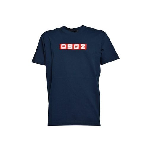 D2 Logo Patch Crewneck T-shirt - Dsquared2 - Modalova