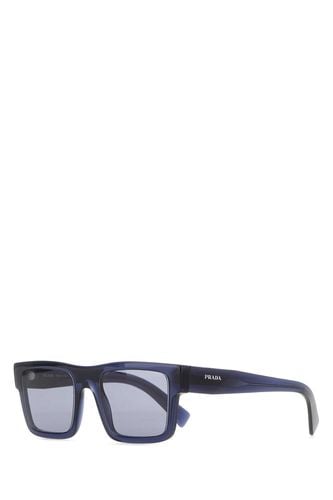 Prada Dark Blue Acetate Sunglasses - Prada - Modalova