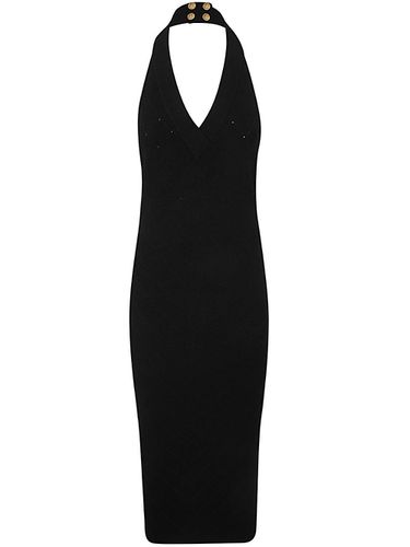 Balmain Halterneck Knit Midi Dress - Balmain - Modalova