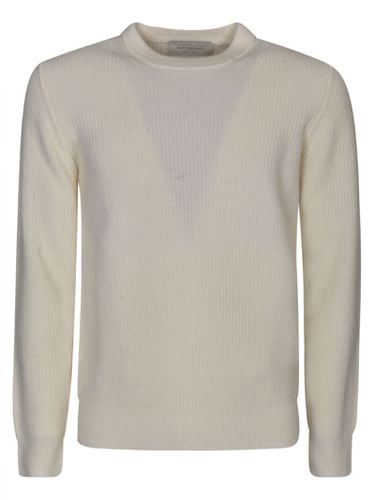 Round Neck Plain Ribbed Sweater Sweater - Ballantyne - Modalova