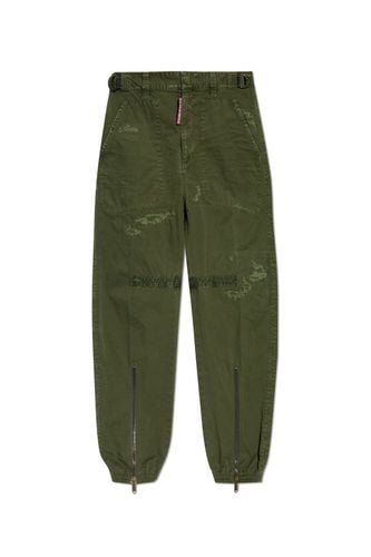 Logo Patch Distressed Cargo Pants - Dsquared2 - Modalova